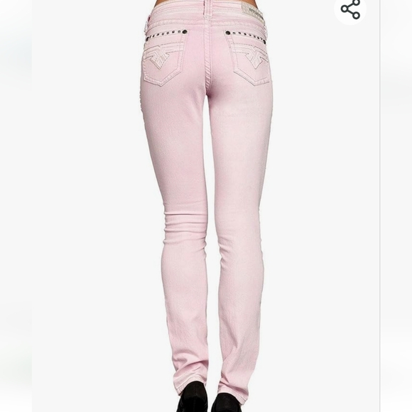 NWT Women's Affliction Raquel Maxine Pink Skinny Jeans - Picture 14 of 16